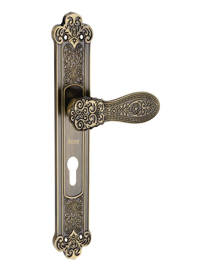 Atom Heavy Duty Mortise Door Lock with One Sided Key for Bedroom, Living Room, Main Door, Brass Antique Finish | 3 Keys | Lockset for House Hotel Office(O49CYOSK) - Image 2